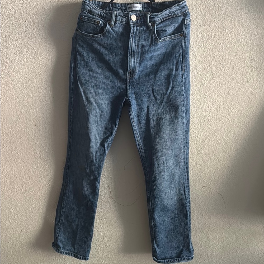 Zara Women's Straight Blue Jeans